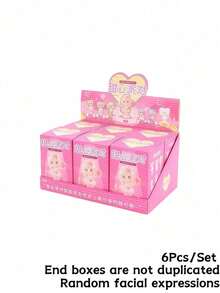 POKOJA LAND Blind Box Collectible Figurine Gift, Cute Decor,Pastel Cute Anime Girl Character Blind Box, ABS Collectible Figurine Set (6 Regular + 1 Hidden Style), Decorative Desktop Figurine, Perfect Birthday Christmas Gift For Friends Family Anime Figure Enthusiasts - Tide play blind box - View 13