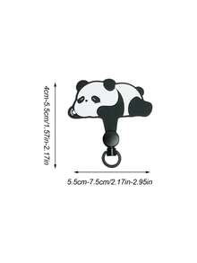 Haus Hana 動物造型手機掛繩墊，卡通360度旋轉尼龍掛繩夾，爬行熊貓斜跨掛繩夾，超薄金屬夾手機掛繩，手機背部金屬夾，手機不鏽鋼連接器，耐用通用手機貼片配件，不鏽鋼材質適用於各種手機殼，不影響手機充電，時尚多功能手機配件，旅行必備 - 彩色 - 查看 4