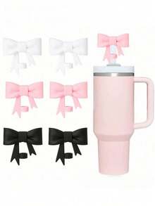 Bow Straw Covers Cap Toppers Compatible With Stanley 30&40 Oz Tumbler - Multicolor - View 3