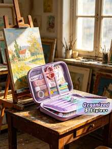 1pc Large Capacity Pencil Pouch 3D EVA School Supplies Box, New High School And Elementary School Girls' Colorful Pencil Box, Cartoon Pencil Box - Multicolor - View 1