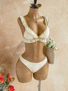Soleia Bộ Bikini Nữ - Màu be - Xem 4