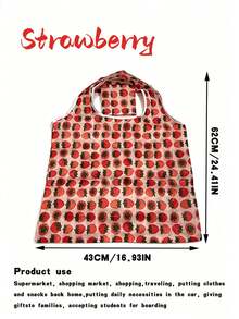 1/160 Large Capacity Shopping Bag, Friendly Bag, Creative Portable Printing Handheld Storage Bag - Multicolor - View 11
