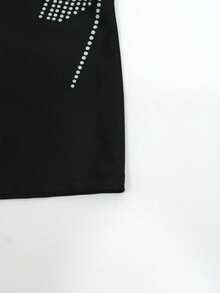 Manfinity KASUA Men's Polka Dot & Letter Print Contrast Color Casual Knee-Length Swim Trunks, Holiday - Black - View 8