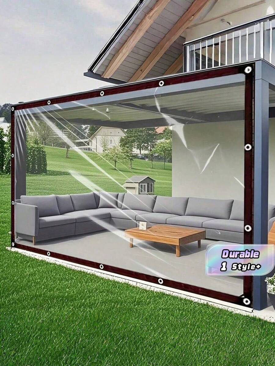 1 Peça Toldo Transparente Oversized à Prova d'Água para Uso Externo, à Prova de Neve. Toldo para Ferramentas de Galpão de Jardim Externo, Acessório de Jardim Externo, Decoração de Natal para Toldo de Jardim Externo, Lona à Prova d'Água
