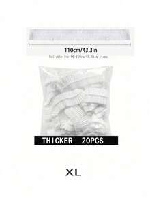 SHEIN 20Pcs 70/90/110cm Disposable Transparent Waterproof Dustproof Covers, Extra Large Disposable Cling Film Electrical Dustproof Covers, Suitable For Microwave Ovens, Ovens, Rice Cookers And Other Household Kitchen Accessories, Suitable For Schools, Offices, Homes, Travel, Bags , Storage Bag - White - View 10