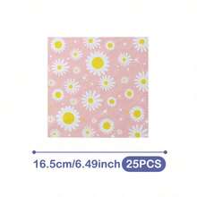 Pink Daisy Garden Disposable Plates, Napkins And Cups Set, Serves 20 Guests. This Disposable Party Set (Including Plates, Napkins And Cups) Is Perfect For Birthday Parties, Weddings And Family Picnics. - View 10