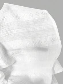 Sweetra New Arrival Cinched Waist Solid Color Bodycon Mini Skirt - White - View 6