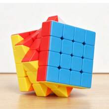 4x4x4 速拧魔方，原装专业益智玩具，62mm 全尺寸高级版，转动顺滑快速，经久耐用，无贴纸 PVC 彩色魔方，适合儿童、成人、初学者和高级玩家的益智脑力训练益智游戏玩具，经典解压益智玩具，是比赛练习、派对礼物、生日礼物、家庭娱乐收藏的理想之选。 - 彩色 - 查看 5