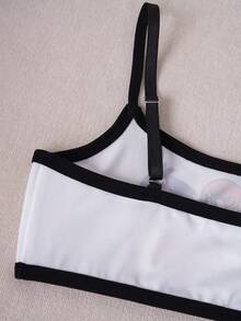 HARRY POTTER X SHEIN 3pcs/Set Tween Girls' Training Bras, Student Teens' Super Short Camisole Tops, Children Anti-Exposure - White - View 9