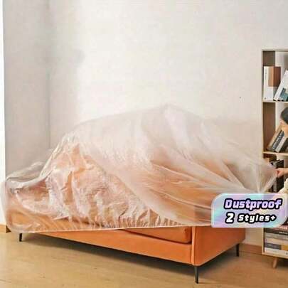 1Pc High-Quality Transparent Plastic Dust Cover, Suitable For Furniture And Appliances - Sofa, Air Conditioner, TV, Refrigerator Etc. - Can Be Used Indoors And Outdoors