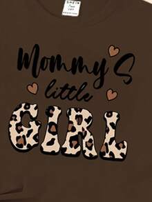 (Random 5 Sets, Send 3 Set) Baby Girl Fashion Fresh Leopard Pattern Puzzle Style Letter Printing Casual Style Basic Short T Plus Cycling Pants Set - Multicolor - View 8