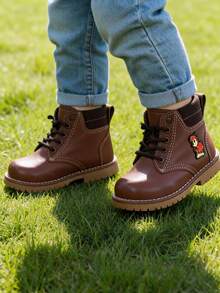 Bota Para Bebe Con Suela Antiderrapante Con Diseño Al Costado - Multicolor - Ver 1