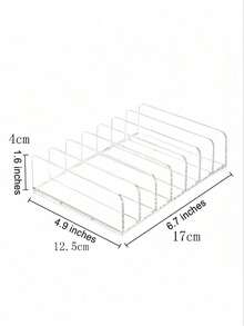 1/2个装 14张CD容量 节省空间 透明亚克力CD收纳架 展示架 家用媒体架 整理架 适用于客厅 办公室 CD架 - 無色 - 查看 8