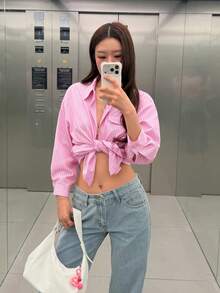 K-Vae Áo kiểu và áo sơ mi nữ - Hồng - Xem 5