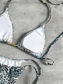 Bonvoyette Women's Fashion Beach Vacation Bikini Set - Multicolor - View 6