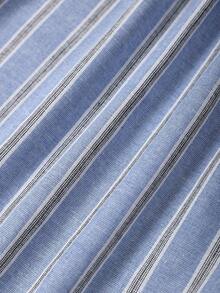 Pantalones holgados y cómodos de 2 paquetes con rayas azules y grises para hombres de EverLounge - Multicolor - Ver 6