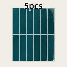 5片装3D环氧树脂墙贴，PU自粘厨房浴室耐高温宠物瓷砖贴纸和壁纸 - 彩色 - 查看 7