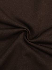 STYNVO 男士植物蝴蝶字母印花寬鬆休閒圓領T恤，度假風 - 棕色 - 查看 6