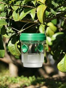 1/2/3pcs Round PP Wasp Trap, Outdoor Hanging Bee Trap Box, Reusable Insect Trap, Plastic Materials, Bees And Wasps To Deter Killers - A - View 11