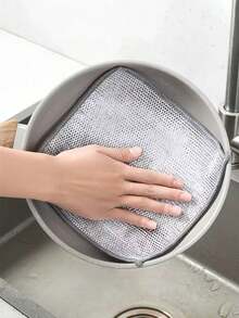30 Pieces Thickened Double-Sided Metal Wire Cleaning Cloths, Kitchen Dish Washing Scrubbers For Pots, Pans & Daily Cleaning - Silver - View 6