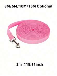 1pc Waterproof Dog Leash PVC Dog Leash Recall Long Line For Beach,Swimming,Tracking,Training Dogs Lead For Pet,Medium And Large Dogs - Rose Red - View 9