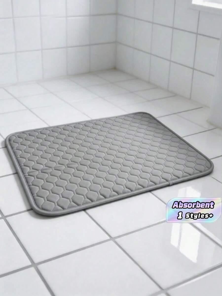 2Pcs Waterproof Reusable Pet Pee Pads, Washable Dog Sleeping Mat, Non Slip Pet Floor Cushion For Dog Crate Bed Indoor Home Use - Grey - View 1