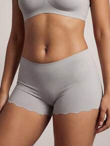 Barelissa Women's Simple Solid Color Seamless Panties (Hipster Cut) 4pcs/Set - Multicolor - View 2