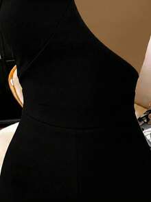 GlowEve CURVE Bộ áo liền quần cỡ lớn thanh lịch, đa năng, phối màu dành cho nữ - Màu Khaki - Xem 3