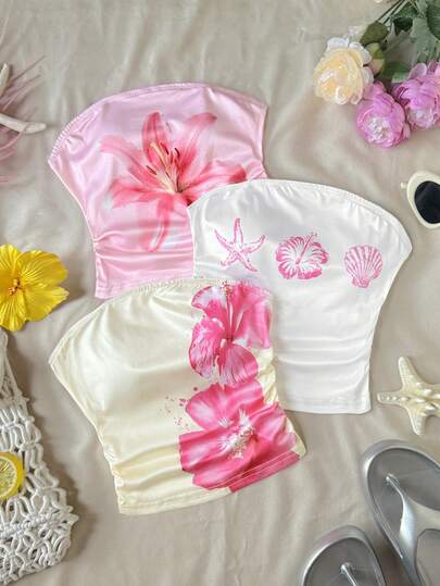 SHEIN 3件套 少女修身休闲运动吊带背心基础款上衣