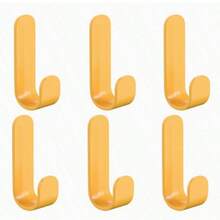 6 Ganchos de pared multiusos, perfectos para organizar llaves, ropa, toallas, etc., ganchos adhesivos impermeables y autoadhesivos - Multicolor - Ver 15