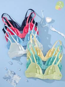 DesireSculpt 7pcs/Set Women's Underwire Bra Set - Multicolor - View 2