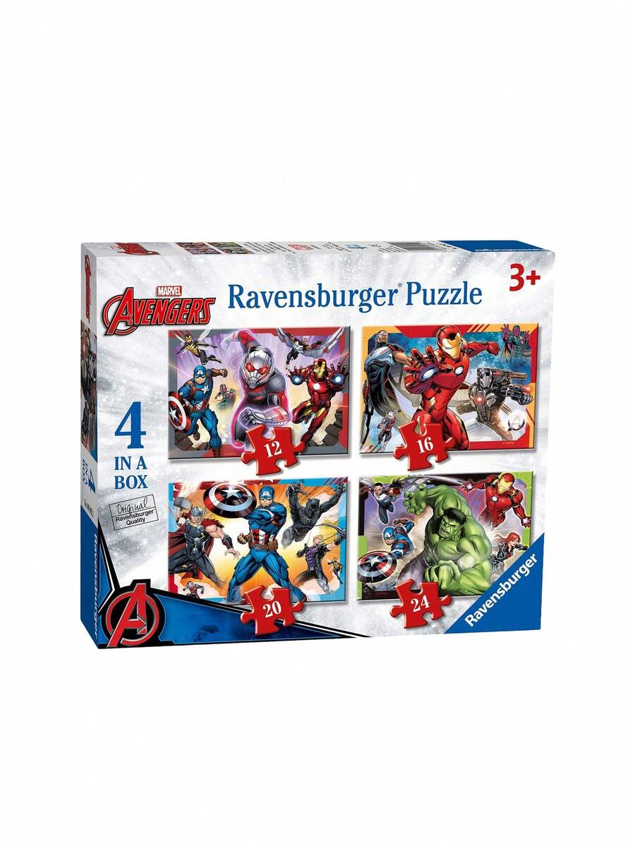 Ravensburger Marvel Avengers 12+16 +20 +24Piece Jigsaw Puzzles Kids Age 3Years+ 6942 - Multicolor - View 1
