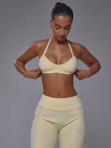 Musera Sport Women Sports Sets - Light Yellow - View 2