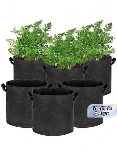 1-5Pcs 1-10Gallons Heavy Duty Thickened Non-Woven Fabric With Handles Multi-Purpose Plant Grow Bags Fabric Pots For Indoor Outdoor Gardening Vegetables Flowers Herbs Bonsai Plants Christmas Holiday Gifts Garden Supplies Planting Containers Grow Bags Gift Ideas Pens,Pen,School Supplies
