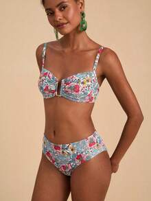 Travachic Women's Colorful Printed Casual Swimwear Set - Multicolor - View 5