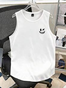 Manfinity Joysei Áo ba lỗ họa tiết hoạt hình dễ thương màu xanh, đen và trắng cho nam - Nhiều màu - Xem 4