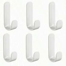 6 Ganchos de pared multiusos, perfectos para organizar llaves, ropa, toallas, etc., ganchos adhesivos impermeables y autoadhesivos - Multicolor - Ver 17