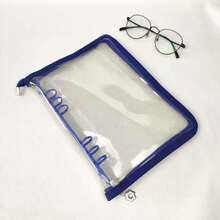 Bìa kẹp tài liệu A5 có khóa kéo, lớp đáy, bìa đính kim sa, sổ tay, album ảnh PVC trong suốt dạng viên đạn, giấy thay thế tự làm, 10 tờ, tem dán, tem dán sách, tem dán sách. - Nhiều màu - Xem 23