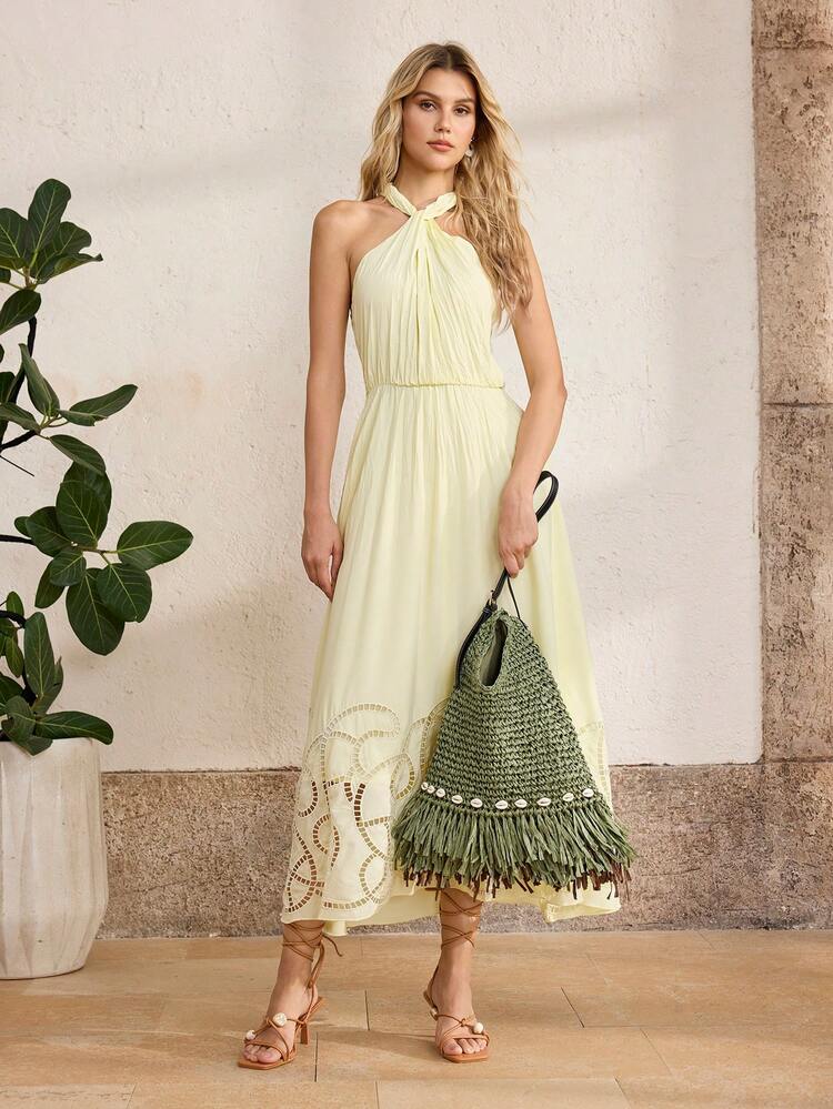 WOMEN'S TOTE BAG, EXQUISITE FASHION HOLIDAY WOVEN SHOULDER BAG