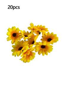 100 Pieces Of Mini Simulated Daisy Heads, Silk Sunflowers, Autumn Decorative Vases, Home Decorations For New Year, Outdoor Gardens, Wedding Bouquets, Living Room DIY Candy Boxes, Wreaths, Simulated Plants, Household Items, Valentine's Day, Gifts For Birthdays, Graduations, Autumn Decorations, Autumn - Multicolor - View 7