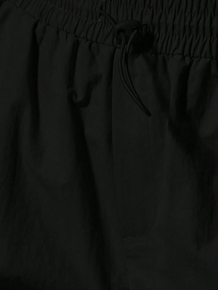 Musera Sport 可调节束口轻便运动裤，适合健身房、普拉提、日常休闲穿着，芙蓉花色 - 黑色 - 查看 6