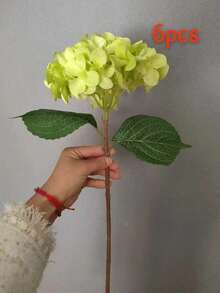 6/3 件装浅绿色刺绣人造花，带茎，塑料刺绣球桌面装饰花，适用于办公室派对、婚礼、仿真植物、春夏装饰、花园装饰、室内装饰、母亲节、父亲节礼物 - 淺綠色 - 查看 8