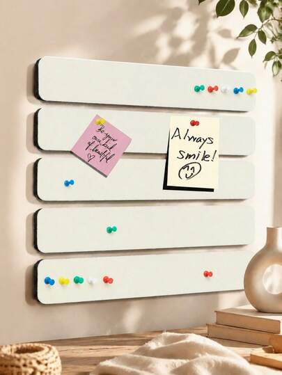 5Pcs 33Cm Long Felt Strips With Thumbtacks, No Need To Punch Holes, Self-Adhesive Bulletin Board Strips, Used For Wall Felt Pin Board For Pasting Notes, Home Decoration, Study Memos, Birthday Gifts