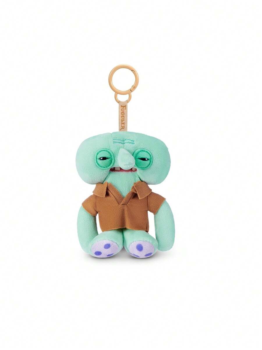 ZURU Fuggler Licensed Collab-Spongebob Keyrings S1 (Squidward) Plush Keychains 5-Inch Collectible Plush Edgy Cute - Squidward - View 1