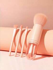 Four-In-One Makeup Brush Set, Featuring A Face Highlighter Brush, Mini Eyeshadow Brush, Retractable Handle Makeup Brush, Portable Travel Mini Powder Brush, Ladies' Makeup Brush Set, Makeup Brush Set, Makeup Brush Kit, Complete Set Of Makeup Brushes, Makeup Brush Set, Complete Set Of Makeup Tools, Makeup Brush Set, Makeup Brush Gift Set. - Multicolor - View 11