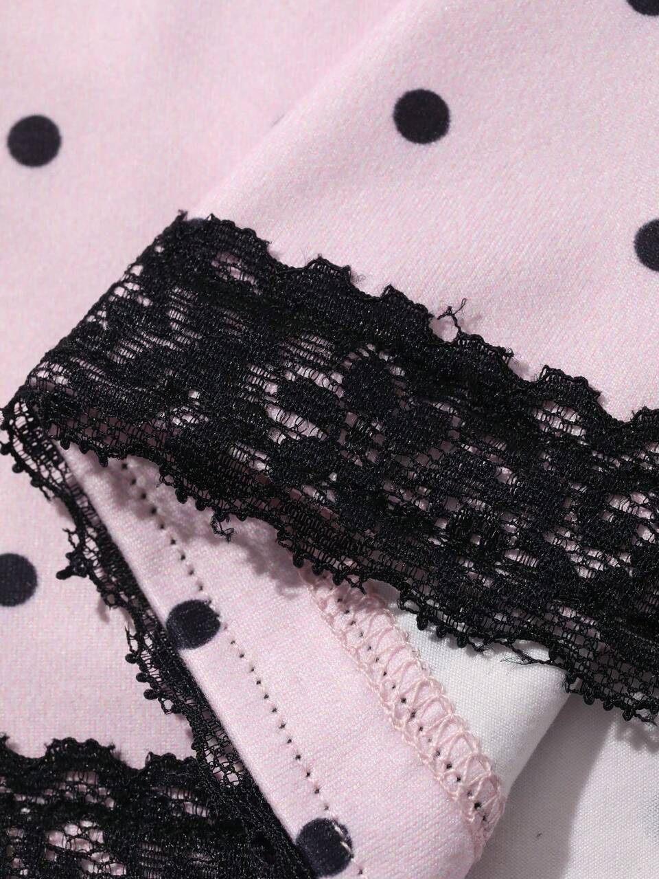 Women's Summer Polka Dot Patchwork Contrast Color Lace Trim Fitted Vacation Style Street Casual Tank Top Graphic Tee Y2K