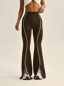 Velisys Velisys Women's Seamless Contrast Color Sports Pants - Multicolor - View 8