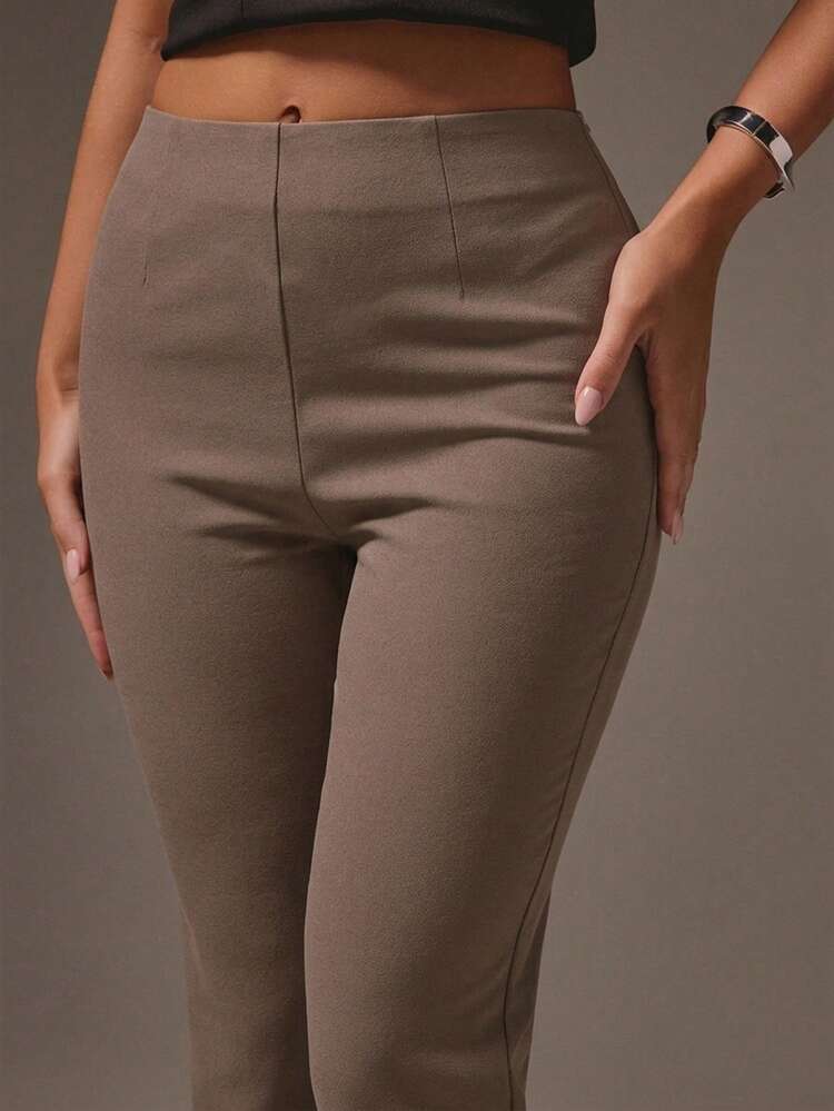 MISSGUIDED High Waisted Cropped Wide Leg Trousers