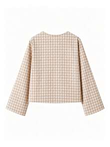 EMERY ROSE Women's Solid Color Front Tie Long Sleeve Casual Blouse Women Shirt - Multicolor - View 6