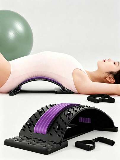 1PC Lumbar Support Cushion Yoga Pilates Back Stretcher Massage Magnets Spine Relaxation Neck Back Pain Relief Fitness Equipment Home Office Use